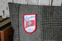 Wool Tweed Connecticut State PILLOW COVER - Recycled, Handmade, Sustainable Decor