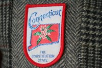 Wool Tweed Connecticut State PILLOW COVER - Recycled, Handmade, Sustainable Decor