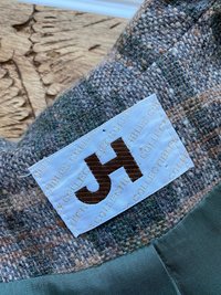 Wool Plaid Tweed VEST, Waistcoat, Guillet, Sz SMALL Recycled, Sustainable Fashion