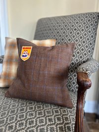 Wool Tweed Delaware State PILLOW COVER - Recycled, Handmade, Eco-Friendly Decor