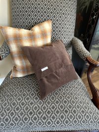 Wool Tweed Delaware State PILLOW COVER - Recycled, Handmade, Eco-Friendly Decor