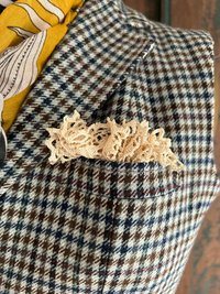 Wool Tweed Fitted VEST, Waistcoat, Guillet, Sz SMALL Recycled, Sustainable Fashion, English Made