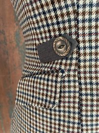 Wool Tweed Fitted VEST, Waistcoat, Guillet, Sz SMALL Recycled, Sustainable Fashion, English Made