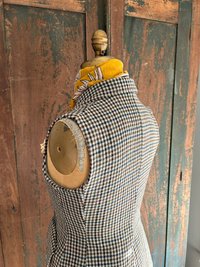 Wool Tweed Fitted VEST, Waistcoat, Guillet, Sz SMALL Recycled, Sustainable Fashion, English Made