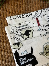 Cotton Coasters, Dog Hotel Theme, Westie