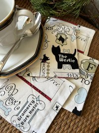 Cotton Coasters, Dog Hotel Theme, Westie