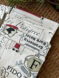 Cotton Coasters, Dog Hotel Theme, Westie