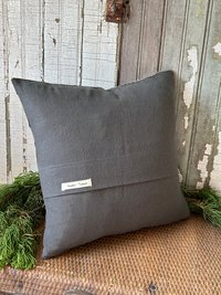 Wool Tweed American Flag Pillow, Eco Friendly, Recycled