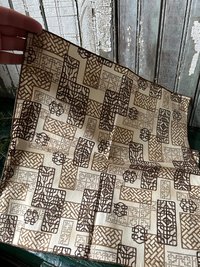 Asian Screens Fabric Napkins - Set of 6, Earth Tones