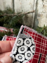 Asian Fans Napkins, Red and Black - Set of 6