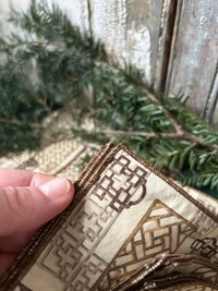 Asian Screens Fabric Napkins - Set of 6, Earth Tones