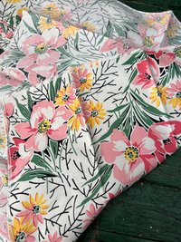 Spring Floral Napkins, Cotton, Easter Set