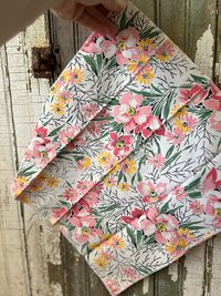 Spring Floral Napkins, Cotton, Easter Set