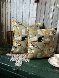 Sage Green Kitty Cat Throw Pillows, Cat Breeds, Fundraiser