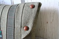 Wool Tweed Patchwork PILLOW COVER - Recycled, Handmade, Sustainable
