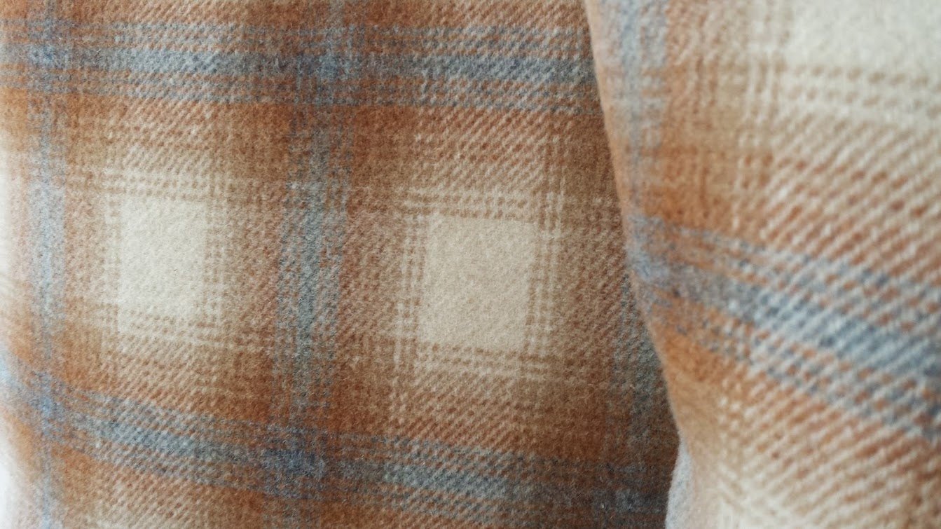 Wool Plaid PILLOW COVER, Recycled, Handmade, Eco-Friendly Home Decor