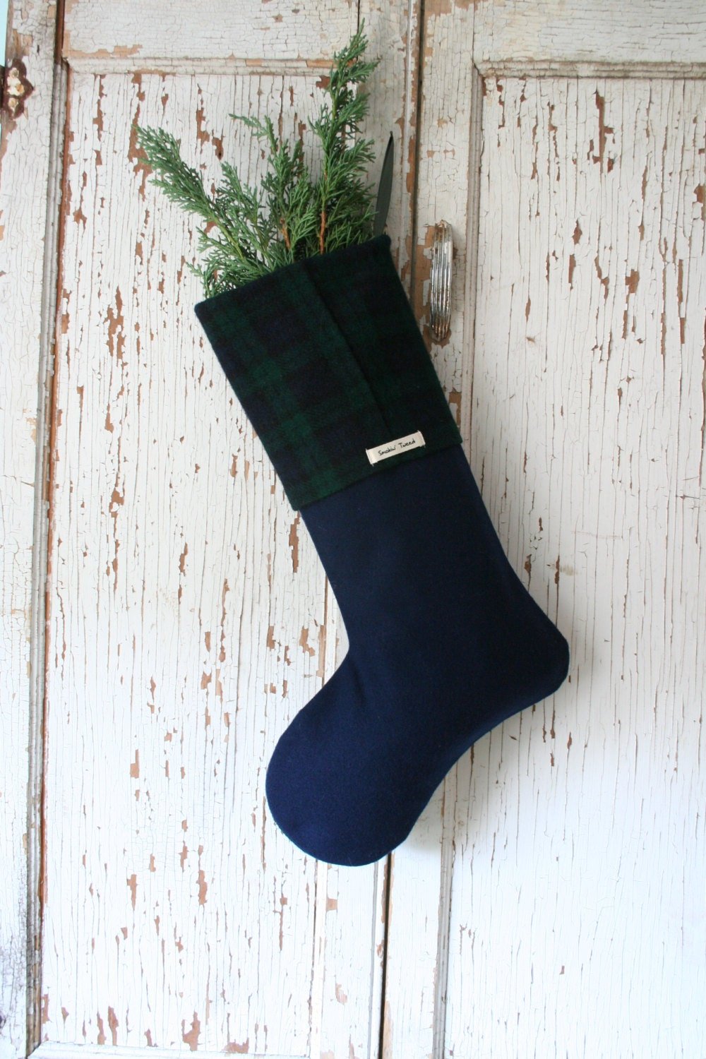 Tartan Equestrian CHRISTMAS STOCKING, with Prize Ribbon Rosette