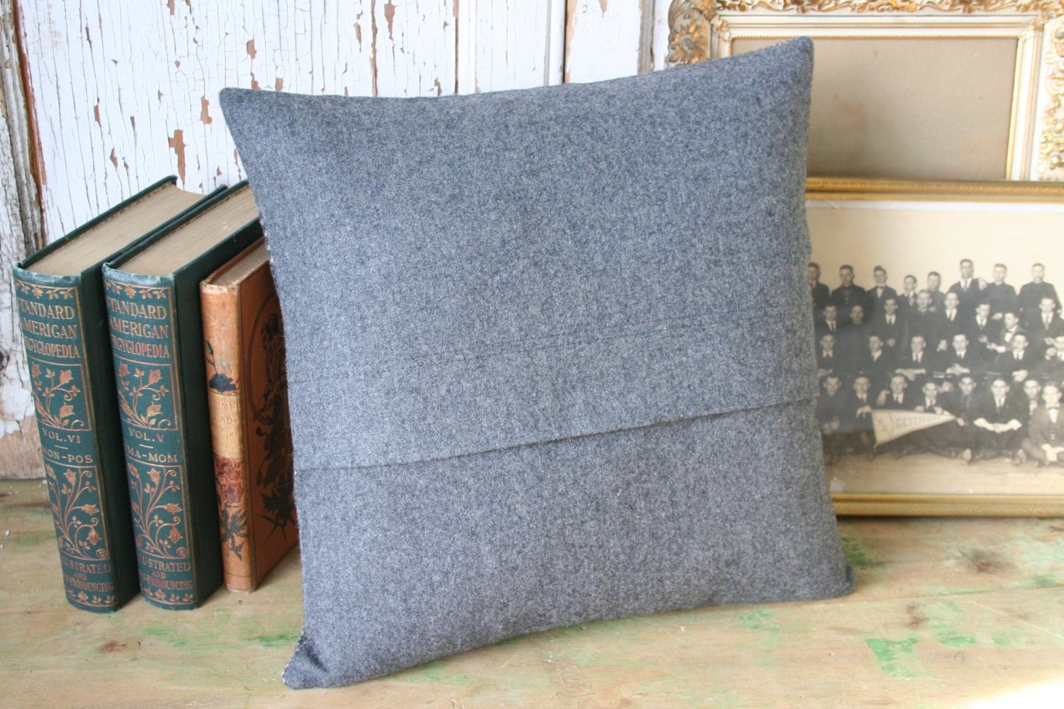 Wool Tweed Connecticut State PILLOW COVER - Recycled, Handmade, Sustainable Decor