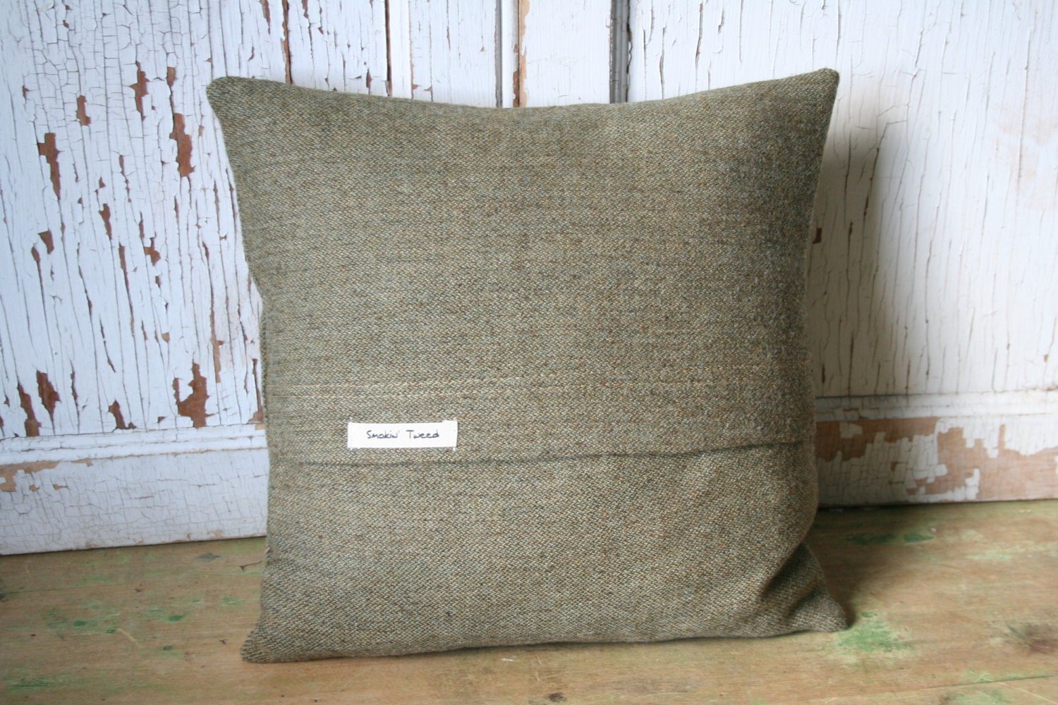 Wool Tweed Patchwork PILLOW COVER - Recycled, Handmade, Sustainable