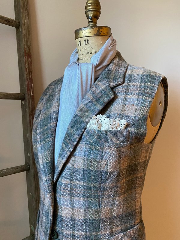 Wool Plaid Tweed VEST, Waistcoat, Guillet, Sz SMALL Recycled, Sustainable Fashion